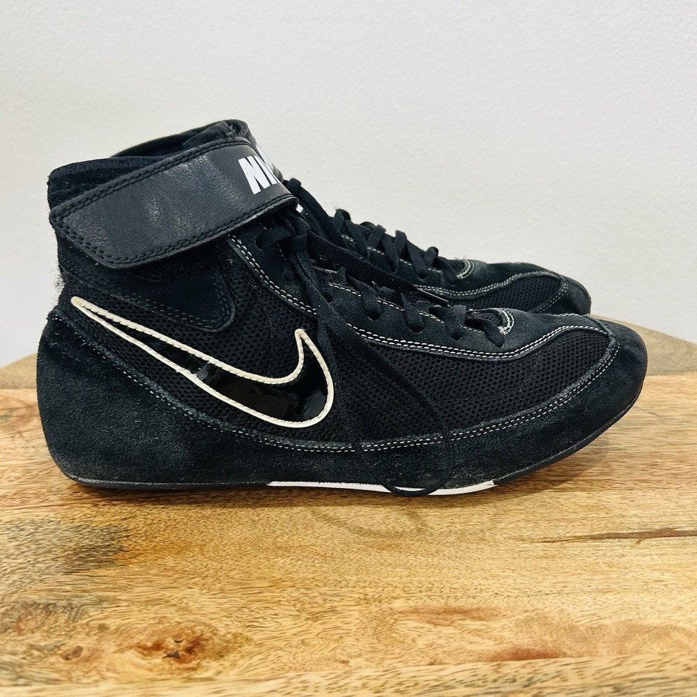 Nike Speed Sweep VII 7 Men's Size US 11.5 Wrestling Shoes 366683-001 Black White
